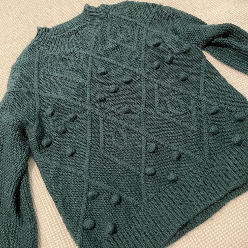 Green grandpa sweater